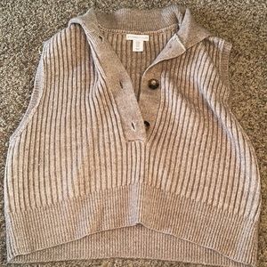 Oversized sweater vest